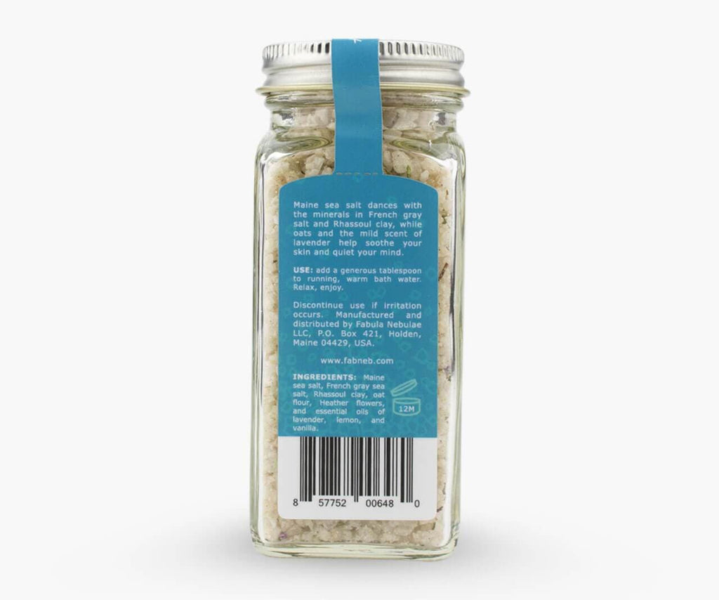 Bath Soak with Maine sea salt 3.8oz  - Fabula Nebulae