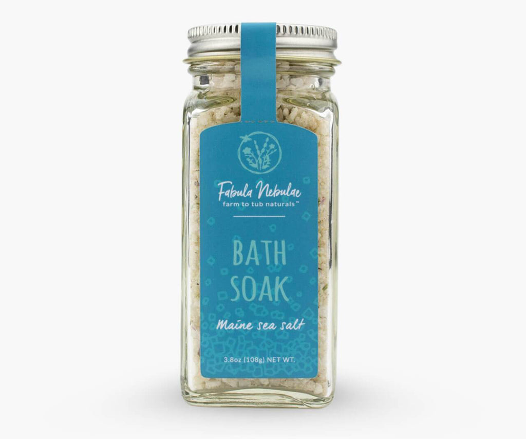 Bath Soak with Maine sea salt 3.8oz  - Fabula Nebulae