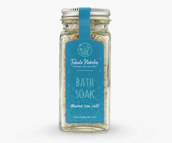 Bath Soak with Maine sea salt 3.8oz  - Fabula Nebulae