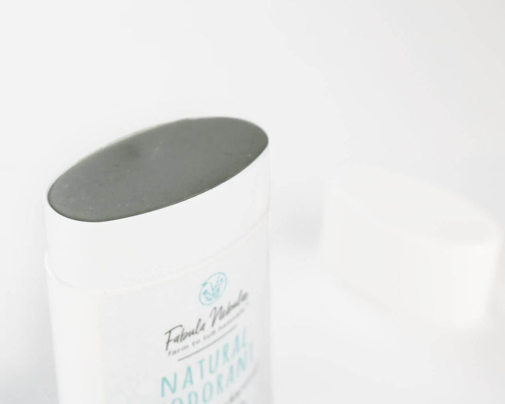 Travel size of our Natural Baking Soda Free Deodorant (unscented magnesium & charcoal)  - Fabula Nebulae