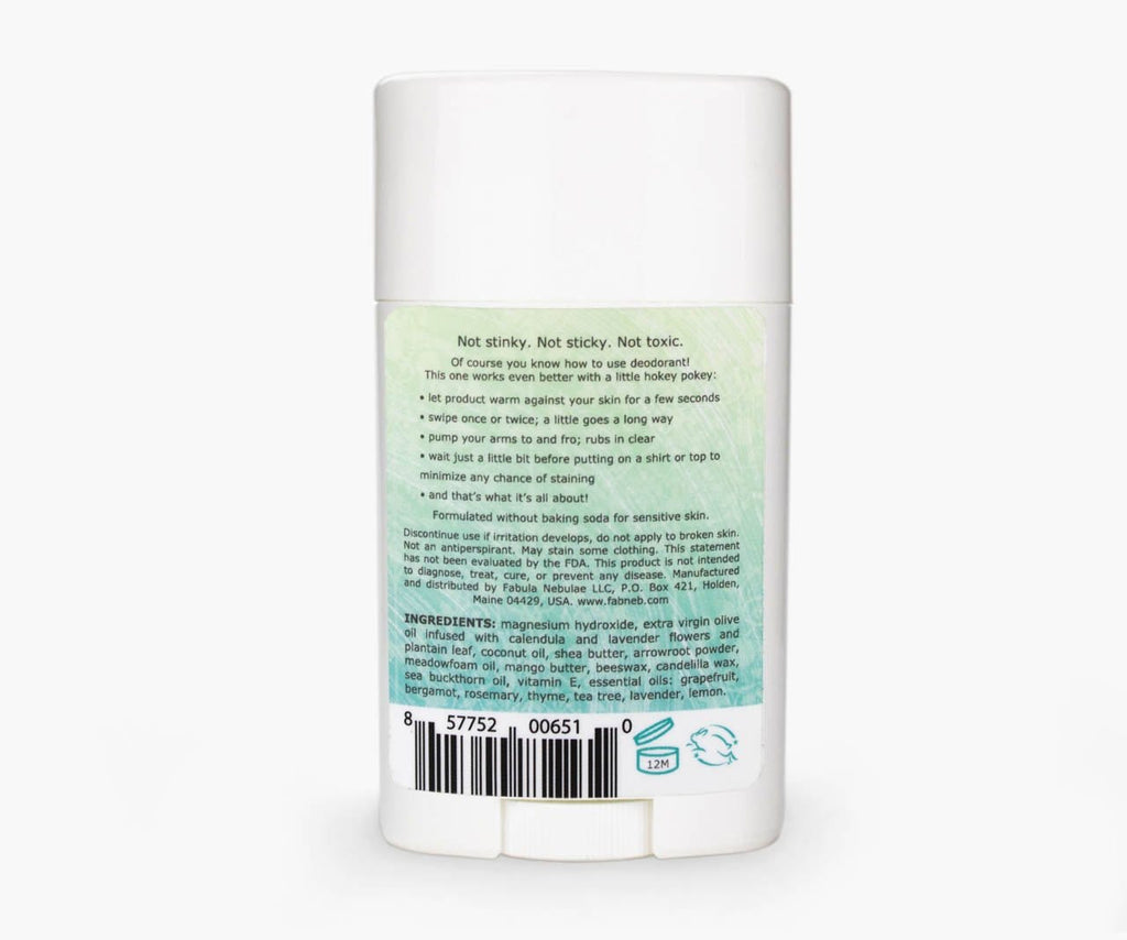 Natural Baking Soda Free Deodorant (rosemary + citrus)  - Fabula Nebulae