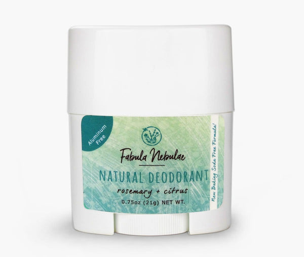 Travel size of our Natural Baking Soda Free Deodorant (rosemary + citrus)  - Fabula Nebulae